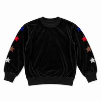 Star Velour Sweatshirt