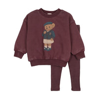 Bear Sweatshirt Set Girl