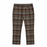 Plaid Woven Long Pants