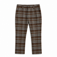 Plaid Woven Long Pants