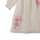 Emmaline Smocked Dress With Cross Stitch Embroidery
