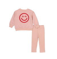 Embossed Smiley Sweatset Girl
