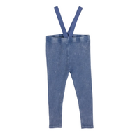 Ribbed Suspender Leggings