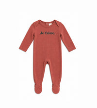 Je T'aime Print Footie