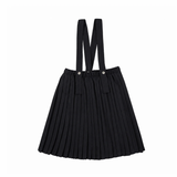 Knife Pleated Suspender Skirt