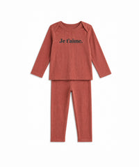 Je T'aime Print 2 Piece Set