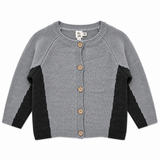 Two Tone Knit Cardigan