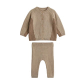 Knit Cardigan & Pants Set