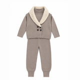 Shawl Collar Vest Set