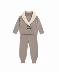 Shawl Collar Vest Set
