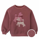 Ethel Crew Neck Sweater With Poodle Print