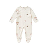 Dots and Balloon Print Footie