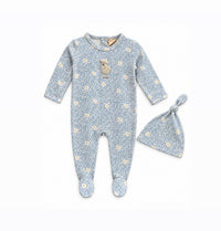 Leaves And Sheep Print Footie