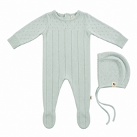 Knit Pointel Footie