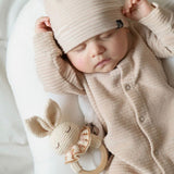 Bonnie The Bunny Teething Ring - w/ Bell