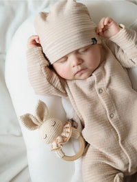 Bonnie The Bunny Teething Ring - w/ Bell