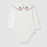Embroidered Collar Onesie