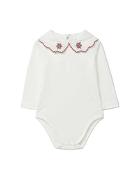 Embroidered Collar Onesie
