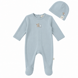 Bear & Bunny Print Footie