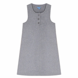 Placket Detail Wool Dress