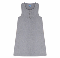 Placket Detail Wool Dress