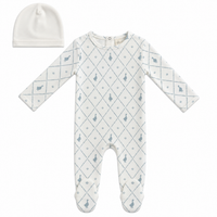 Goose Allover Print Footie Boy