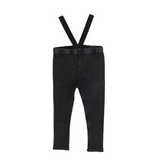 Ribbed Suspender Leggings