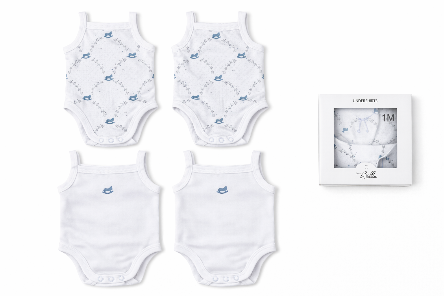 Baby Boy Solid Undershirts Pack