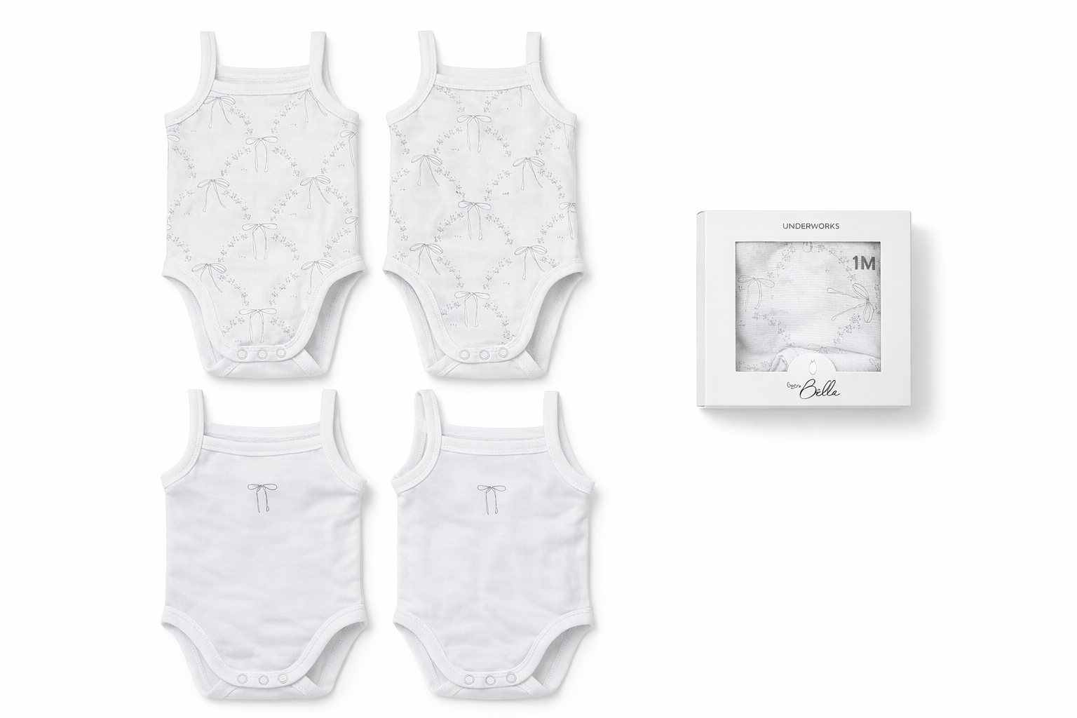 Baby Girls Solid Undershirts Pack