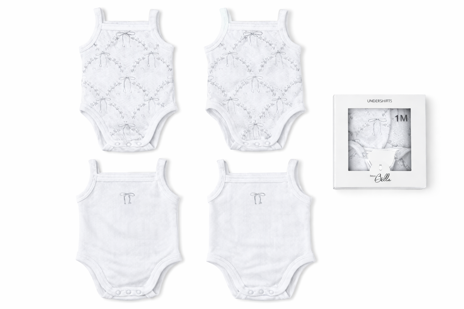 Baby Girl Soft Rib Undershirts Pack