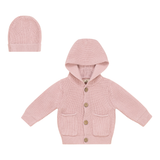 Baby Rib Hooded Jacket With Hat