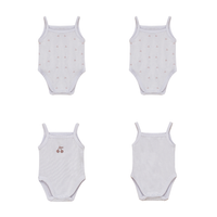 Baby Rib Undershirts With Cherry Print