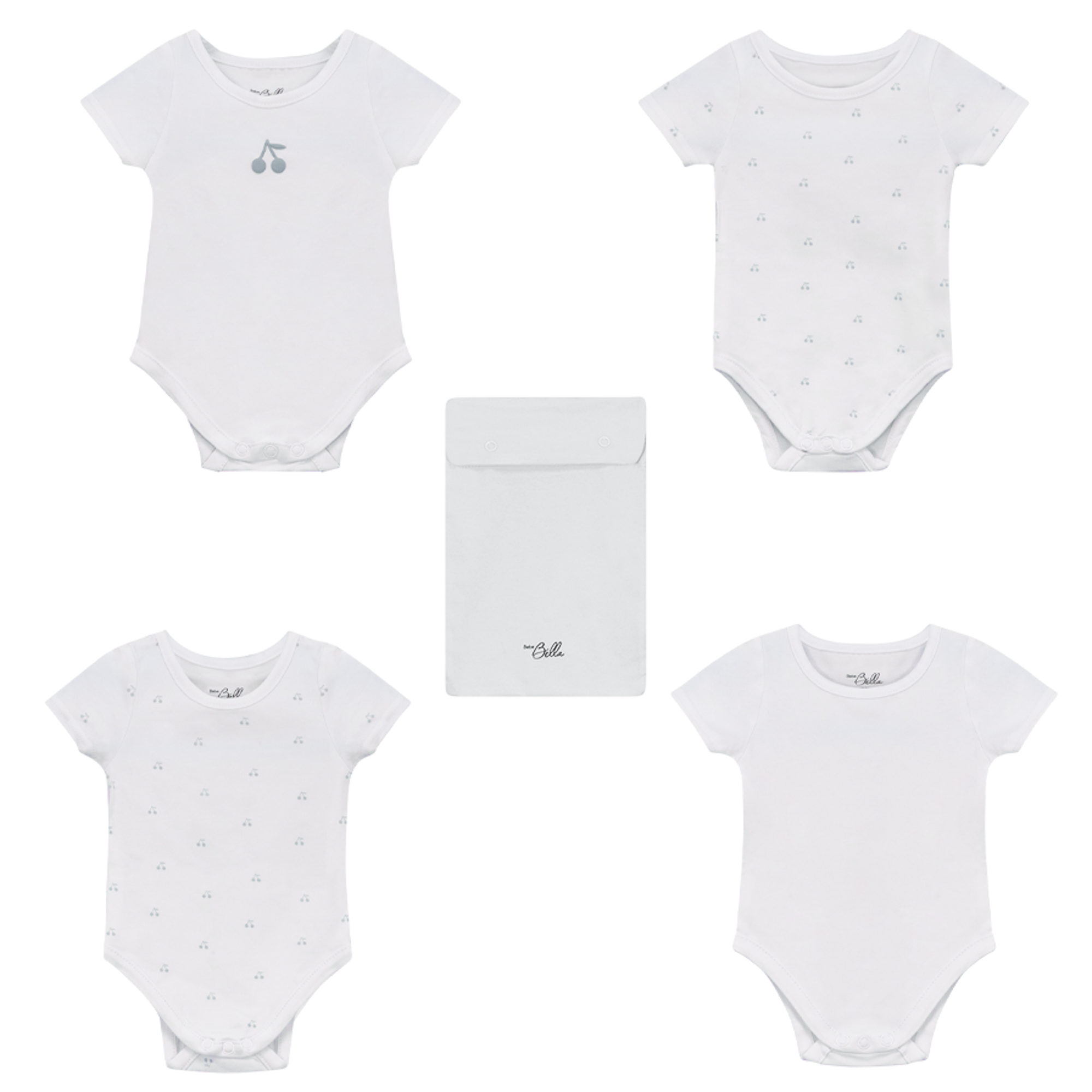 Baby Undershirts With Cherry Print