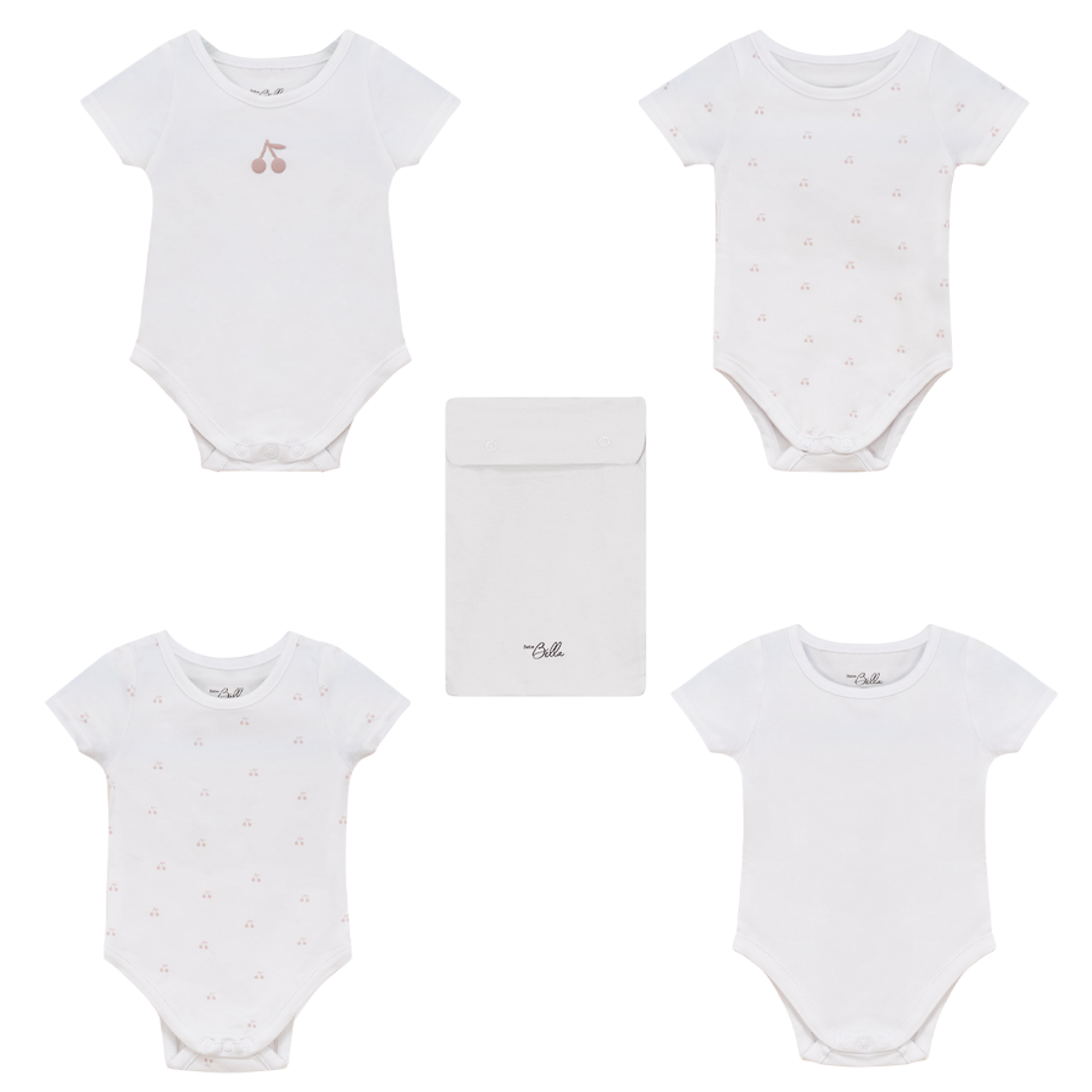 Baby Undershirts With Cherry Print