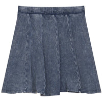 Distressed Girls Short Panel Skirt