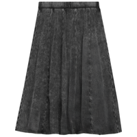 Distressed Girls Midi Length Panel Skirt