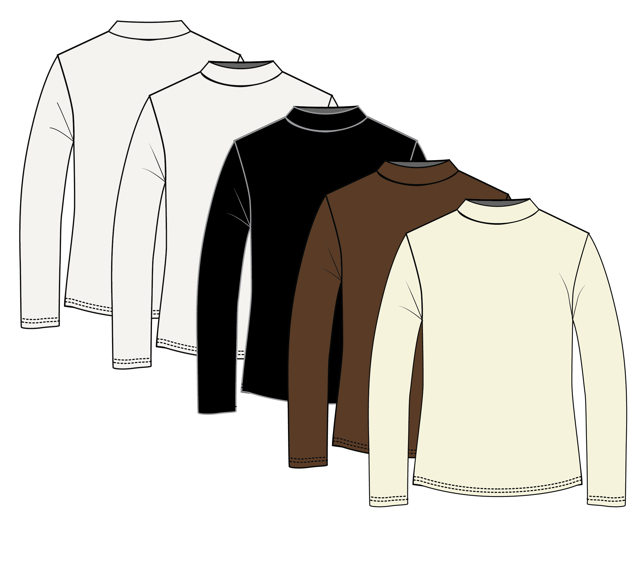 Jesey Kid Mock Neck Top