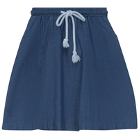 Midi Denim Girl Panel Skirt
