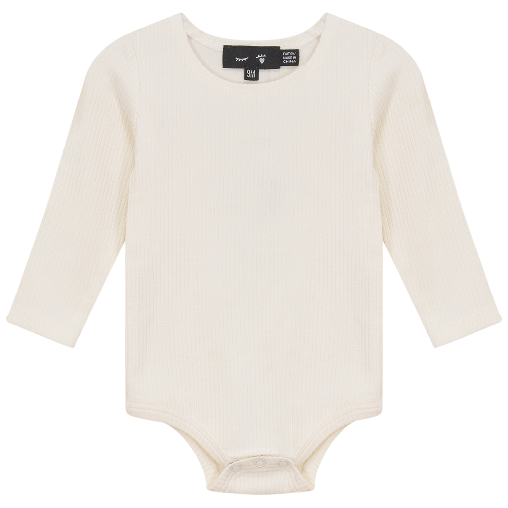 Pointelle Rib Baby Long Sleeve Onesie (FASHION)