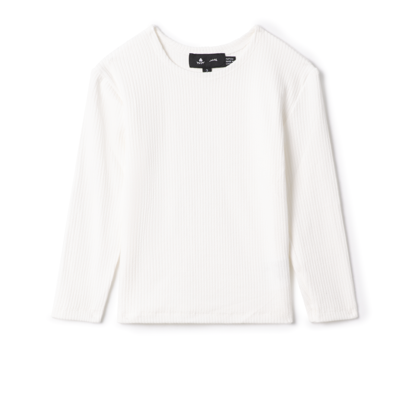 Girls Ribbed Long Sleeve Tshirt