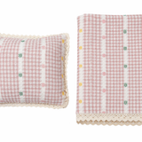Girls Knit Blanket And Pillow Set
