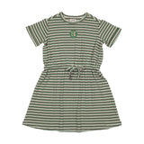 Summer Striped Short Sleeve Dress