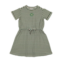 Summer Striped Short Sleeve Dress