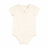 Peter Pan Collar Short Sleeve Onesie