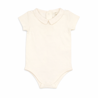 Peter Pan Collar Short Sleeve Onesie