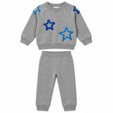 Star Print Sweatshirt & Pants Set