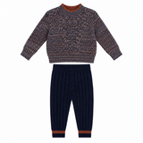 Mock Neck Sweater & Rib Legging Set