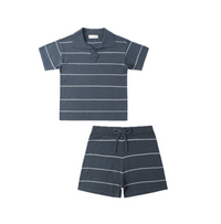 Chandler Knit Polo And Shorts Set