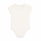 Peter Pan Collar Short Sleeve Onesie