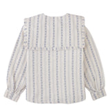 Esmeralda Blouse With Embroidery And Ruffle Detail